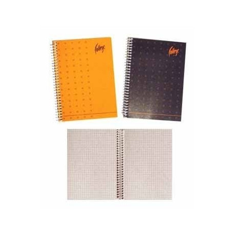 Kaustik A4 60l College Supreme 5x5ruut spiraalköide küljel, erinevad värvid