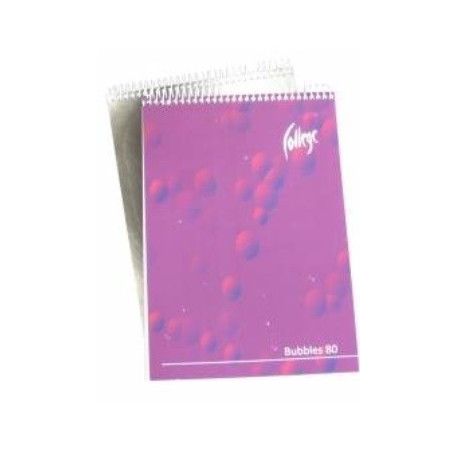 Märkmik A6 80l. 5x5 ruut spiraalköide lühemal küljel,ülal, College Supreme, erinevad värvid