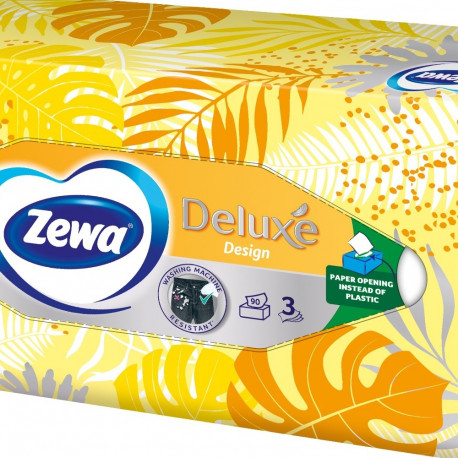 Salvrätik kosmeetiline Zewa 3-kihiline Deluxe Design 90tk/karp