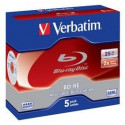 BD-RE Verbatim 25GB 13h 2x, Jewel, Blu-ray, korduvkirjutamiseks, 1 toorik tavapakendis