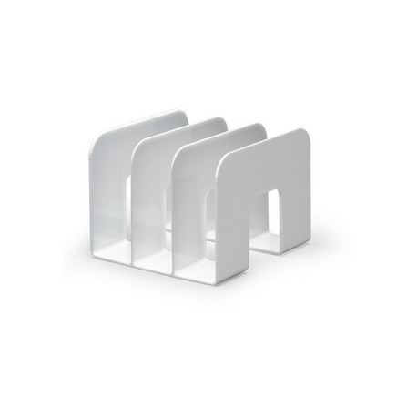 Raamatuhoidja/kataloogihoidja Trend, 3-osaline valge  215x210x165mm Durable
