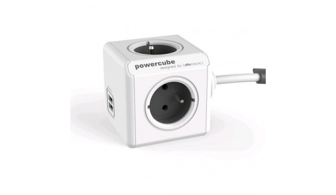 Allocacoc PowerCube Extended USB E(FR), 3m power extension 4 AC outlet(s)