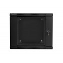 Lanberg WF02-6609-10B rack cabinet 9U Wall mounted rack Black