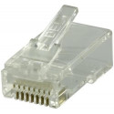 Deltaco MD-18 wire connector RJ45 Transparent