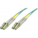 Deltaco LCLC-620 fibre optic cable 20 m 2x LC OM4 Aqua colour