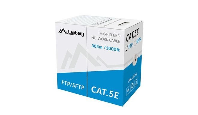 Lanberg LCF5-10CC-0305-S networking cable Grey 305 m Cat5 F/UTP (FTP)