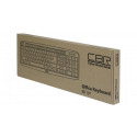 CBR KB 107 keyboard USB QWERTY Russian Black