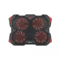 C-TECH Zefyros notebook cooling pad 43.9 cm (17.3") 900 RPM Black