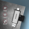 Axagon CRE-SAC card reader USB 3.2 Gen 1 (3.1 Gen 1) Type-A/Type-C Grey