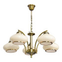 Activejet Classic ceiling chandelier pendant lamp RITA Patina 5xE27 for living room