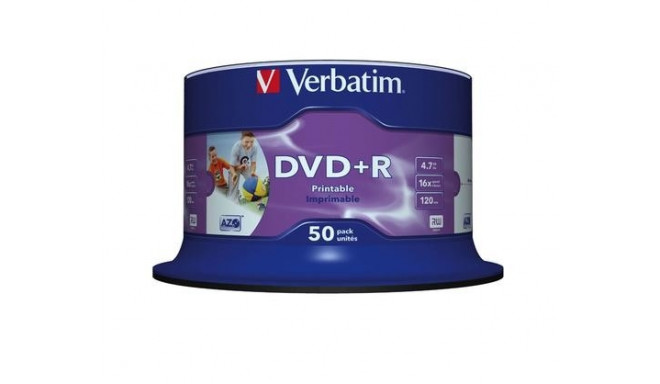 Verbatim DVD+R Wide Inkjet Printable No ID Brand
