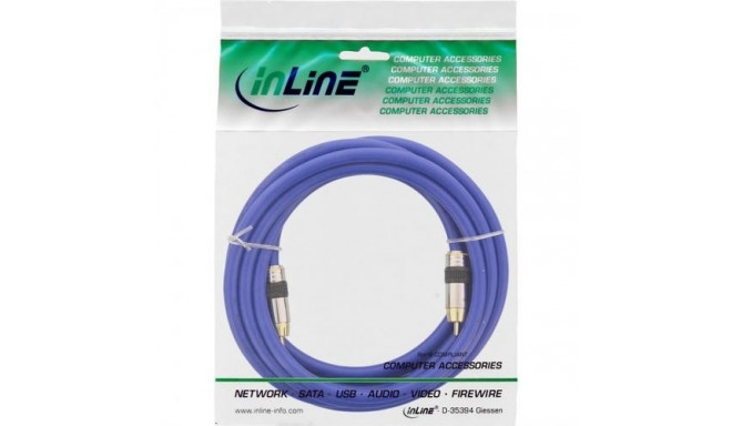 InLine 4043718018260 audio cable 3 m RCA Blue