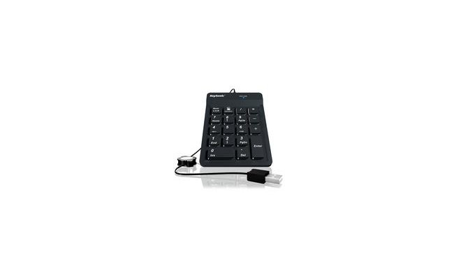 KeySonic ACK-118BK numeric keypad Universal USB Black