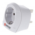 Skross travel adapter Europe - UK Type G (UK) - Type F, white
