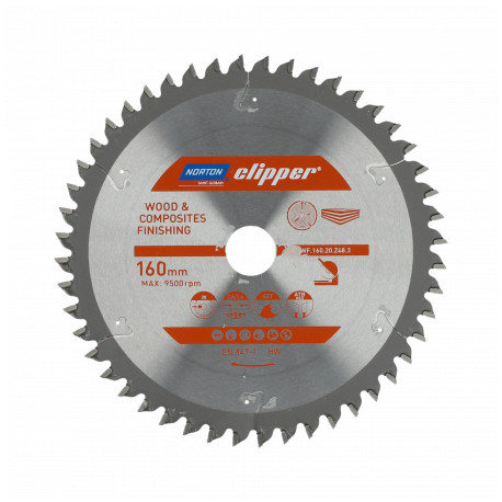 NORTON ketassaag 260mm x 30mm x 48z puit ja komposiidid ATB neg (2.6 / 1.8)