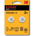 Patareid Kodak CR2450 3 V (2 Ühikut)