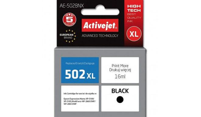 Original Ink Cartridge Activejet AE-502BNX Black