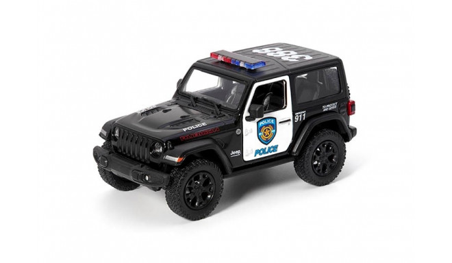 KINSMART Металлическая моделька машины 2018 Jeep Wrangler (полиция), маштаб 1:38