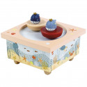 Trousselier Dancing Music Box Whales, magnetic