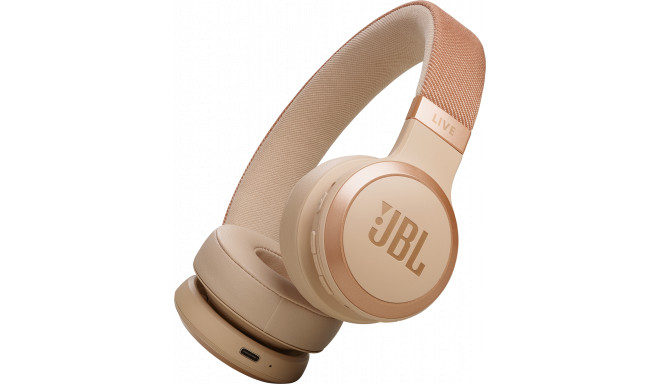 JBL беспроводные наушники Live 670NC, бежевый