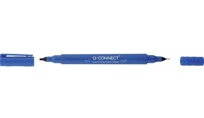 Marker Q-Connect CD/DVD kahe otsaga 0,4 ja 1,0mm sinine