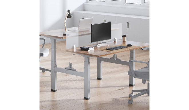 Ergo Office ER-404G Electric Double Height Adjustable Standing/Sitting Desk Frame without Desk Tops 
