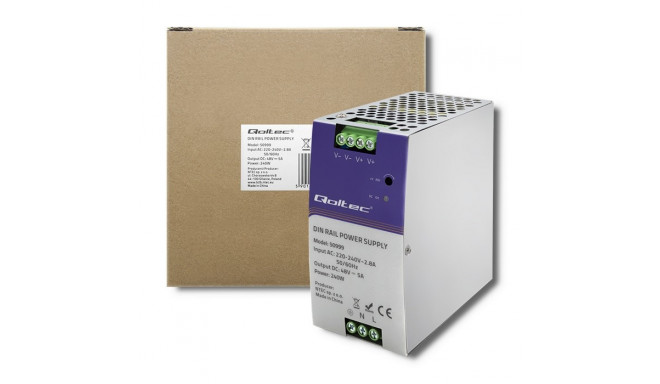 Qoltec 50999 DIN siin toiteplokk 240W 48V 5A
