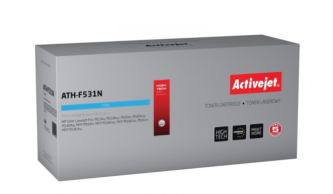 Activejet ATH-F531N toner (replacement for HP 205A CF531A; Supreme; 900 pages; cyan)