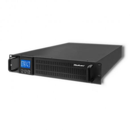 Qoltec 53947 katkematu toiteallikas UPS RACK | 3KVA | 2400 W | LCD