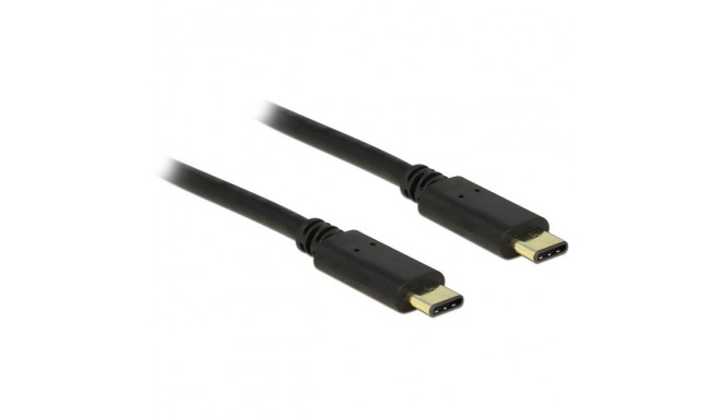 "DeLock USB-C (ST-ST) 2m Anschlusskabel Schwarz"