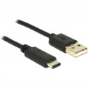 "DeLock USB-C > USB 2.0 (ST-ST) 2m Adapterkabel Schwarz"