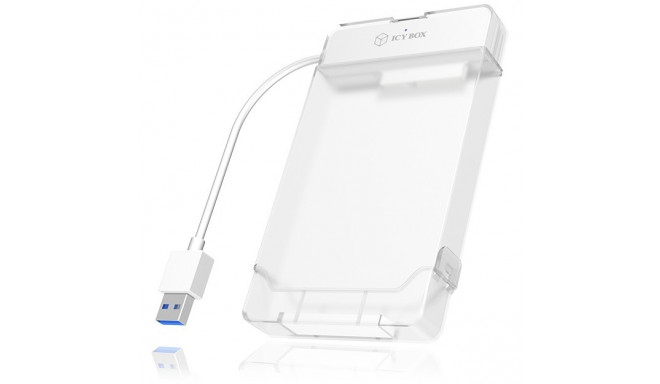 "ICY BOX IB-AC703-U3 USB-A 3.0 Adapter für 2,5"" SATA HDD/SSD mit Kunststoffhülle"