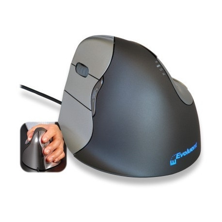 "Evoluent Vertical Mouse 4 left hand/6 buttons/wired"