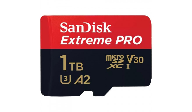 SanDisk	mälukaart 1TB Extreme PRO microSDXC 200MB/s + Adapter