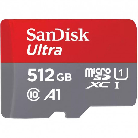 SanDisk mälukaart microSDXC 512GB Ultra + adapter