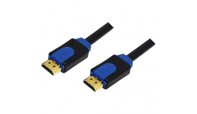 "LogiLink HDMI (ST-ST) 3m Anschlusskabel 4K Schwarz/Blau"
