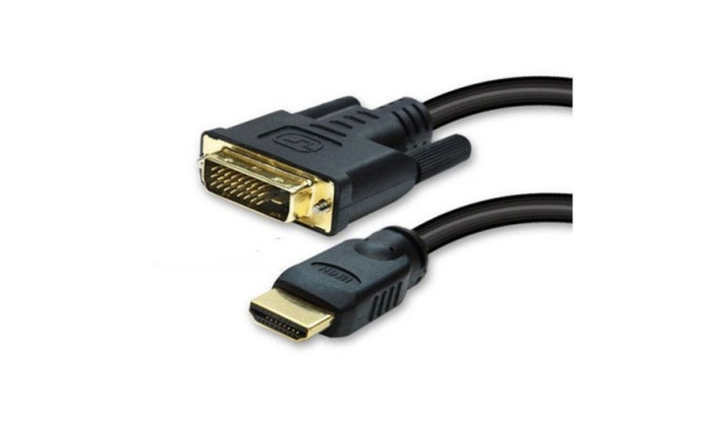 "DVI-D 24+1 > HDMI (ST-ST) 3m Adapterkabel Schwarz"