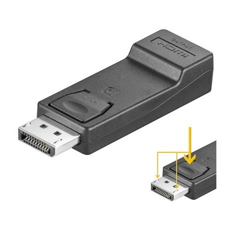"Goobay Adapter DisplayPort > HDMI (schwarz)"