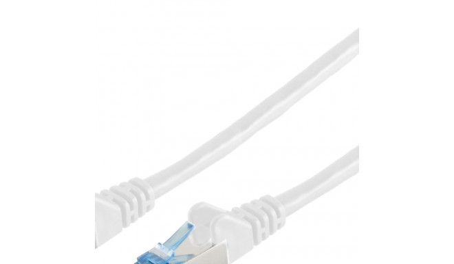 "Patchkabel CAT6a RJ45 S/FTP PiMF 0,25m Weiß"