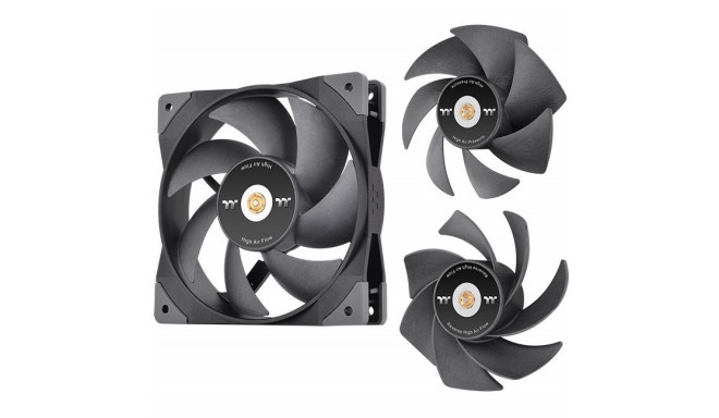 "120mm Thermaltake GT12 PC Cooling Fan TT Premium Edition Black - 1 Pack"