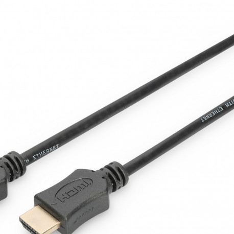 "DIGITUS HDMI Anschlusskabel High Speed mit Ethernet 2m schw."