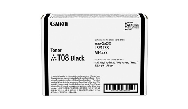 "Canon Toner T08 3010C006 Schwarz bis zu 11.000 Seiten"