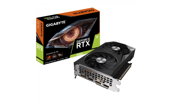 "RTX 3060 8GB Gigabyte Gaming OC 2.0 GDDR6"