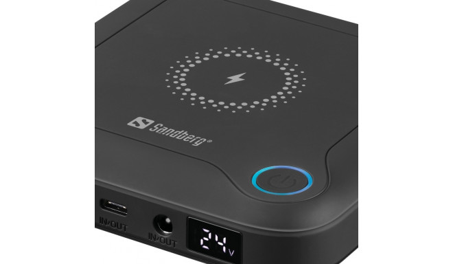 "Sandberg 420-57 Laptop Powerbank All-in-1 24000mAh 60W USB-A; 2xUSB-C Schwarz"