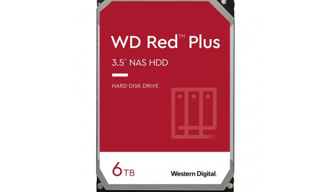 Western Digital kõvaketas 6TB WD60EFPX Red Plus 5400rpm 256MB