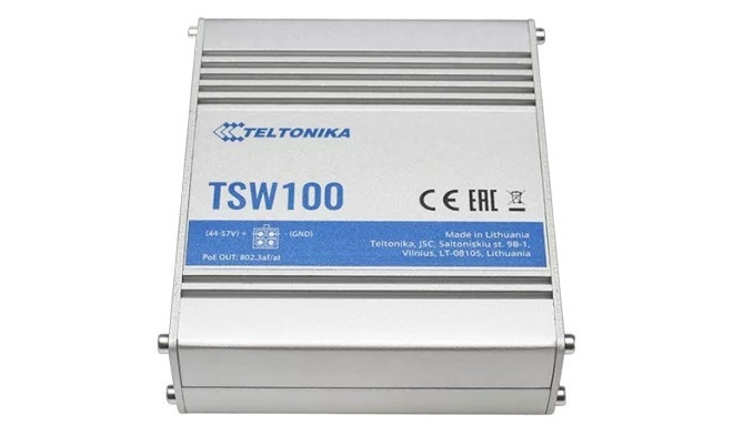 "5P Teltonika TSW100 Industrial GSwitch 4x PoE+ (120W)"