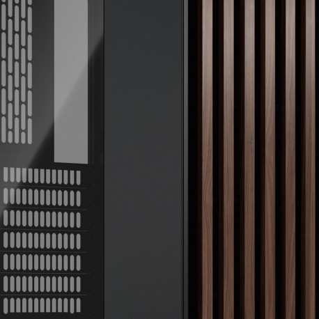 Fractal Design miditorn korpus North läbipaistva aknaga, söemust