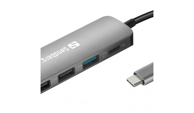 "Sandberg 136-32 USB-C 5-in-1 PD 100W DisplayDock"