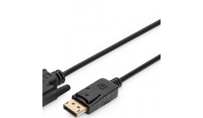 "Digitus DisplayPort > DVI 24+1 (ST-ST) 2m Adapterkabel Schwarz"