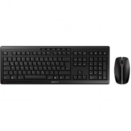 "Cherry Tastatur und Maus Set Stream Desktop RF Wireless Black QWERTZ DE"